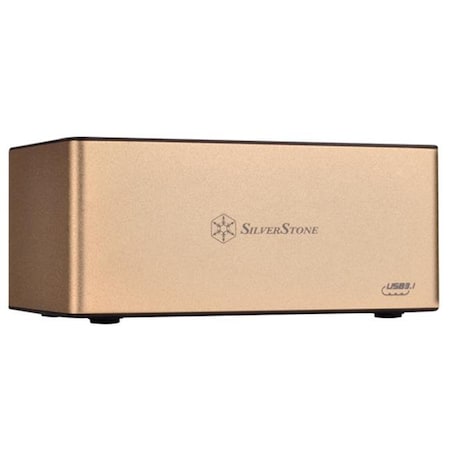 Silverstone Silver Stone Technologies TS11G-C 3.5 & 2.5 in. SATA SSD & HDD Docking Station with USB 3.1 TS11G-C